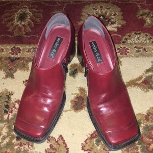 WESLEY&CO RED ANKLE SHOE